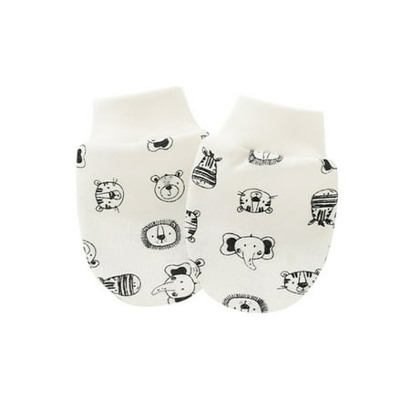 

Solid Color No Scratch Mitts Baby Anti Scratching Soft Cotton Gloves Newborn Protection Face Scratch Hands Gloves