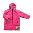thumbnail image 3 of Parka poncho chaqueta abrigo shamjiam Cambio de chaqueta de bata rosa rojo gris, 3 of 9