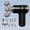 black, variant on CNV Professional 3-Node Mini Massage Gun with 9 Interchangeable Heads, Triple-Head Percussion Massager for Full Body Muscle Recovery, Handheld Wellness Kit