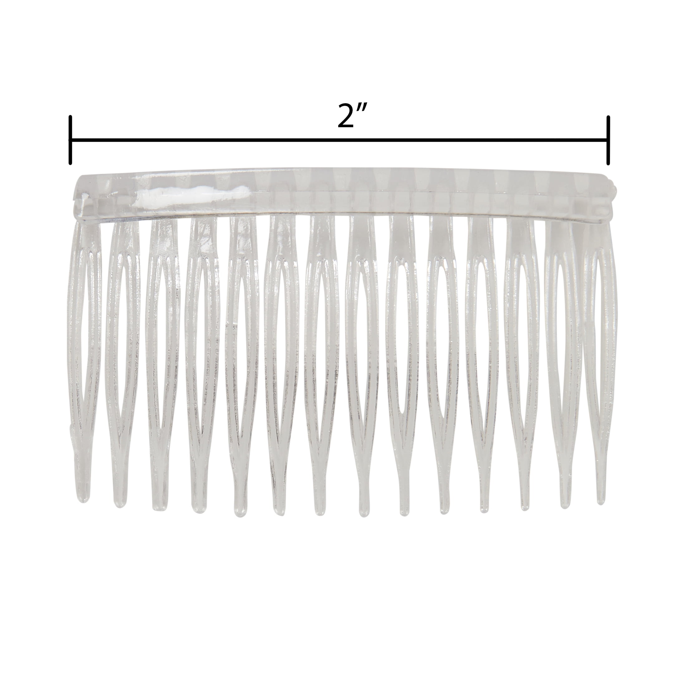 Offray Accessories, Clear Plastic Comb to personalize with beads or ribbons for a truly unique and beautiful hair comb, 4 Pieces, 1 Package