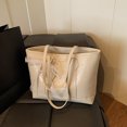thumbnail image 1 of Versión coreana de bolso de mano de gran capacidad para mujer, nueva moda 2025, versátil, de un solo hombro, bolso de mano informal para el trabajo y los desplazamientos., 1 of 5