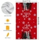thumbnail image 2 of Muñeco De Nieve Rojo Y Negro Árboles De Navidad Toallas De Cocina Navideñas Toallas De Mano Decoración De Invierno Para Uso Diario, 2 of 7
