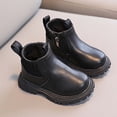 thumbnail image 4 of Eltusu Girls Booties, Spring Winter Windproof No Slip Casual Ankle Boots Black Size 8 Toddler, 4 of 6