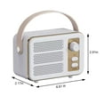thumbnail image 3 of VALSEEL Bluetooth Speaker Outdoor, Design of Retro Wireless Bluetooth Speaker, Mini Outdoor Convenient Portable Small Speaker (Bluetooth/TF/AUX/USB), 3 of 7