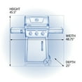 thumbnail image 4 of Napoleon Freestyle 365 3-Burner Propane Gas Grill in Graphite Grey, 4 of 13