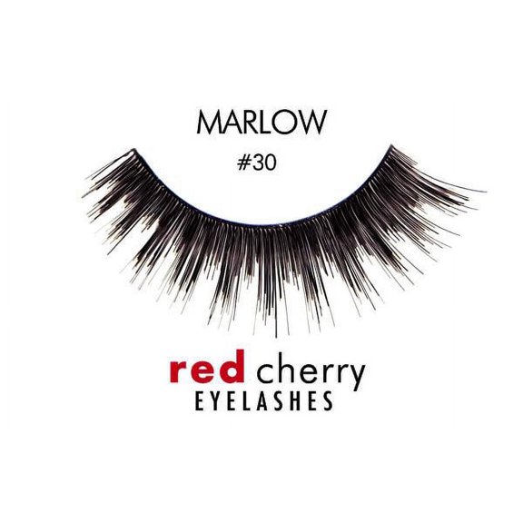 Option : #30 - Marlow , Troika Red Cherry Eyelashes, hair scalp beauty - Pack of 1 w/ Sleek 3-in-1 Comb/Brush