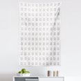 thumbnail image 1 of Ethnic Tapestry, Geometric Minimalist Tribal Style Star Shapes Grid Ornamental Art Print, Fabric Wall Hanging Decor for Bedroom Living Room Dorm, 5 Sizes, Warm Taupe and White, by Ambesonne, 1 of 1