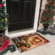 thumbnail image 5 of Seyotauo Christmas Decor 3D Stereoscopic Embroidery Carpet - 24 x16 inch Polyester Xmas Decor Indoor Outdoor, Absorbent Nonslip Dirt Proof Washable Foot Mat for Entryway Kitchen Bathroom Porch Patio, 5 of 6