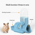 thumbnail image 5 of shenmeida 3 in 1 Hamster Water Bottle No Drip Small Animal Water Bottle Automatic Bottle Dispenser with Food Container Base Hut and Hideout Base,Leakproof, 5 of 7