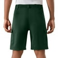 thumbnail image 4 of Erwazi Men's Solid Color Elastic Waist Cargo Shorts Casual Sraight Leg Work Shorts with Multi Pockets, 4 of 5