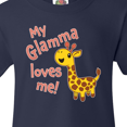 thumbnail image 4 of Inktastic My Glamma Loves Me- Cute Giraffe Youth T-Shirt, 4 of 5