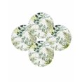 thumbnail image 7 of 15 Inch Round Placemats Set of 4, Green Leaves Non Slip Heat Insulation PP Table Mats, Summer Botanical Farmhouse Watercolor Leaf Washable Place Mats for Kitchen Dining Party Table Decor, 7 of 7