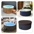 thumbnail image 7 of Covers & all Round Hot Tub Cover, 12 Oz Waterproof UV & Weather Resistant Outdoor Spa Jacuzzi Bath tub Protector with Elastic (80" Diameter x 14" H, Coffee), 7 of 7