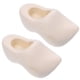 thumbnail image 1 of 1 Pair Doll House Mini Wooden Shoes DIY Miniature Wooden Shoes Unfinished Wood Shoes, 1 of 4