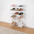 thumbnail image 3 of Mainstays 6 Tier White Metal Shoe Rack and Accessories Storage, 3 of 7