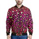 thumbnail image 3 of Chaqueta con cremallera y estampado de leopardo colorido para hombre, abrigo con personalidad con estampado 3D, chaquetas casuales de gran tamaño, ropa de calle, mangas largas, 3 of 5