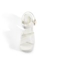thumbnail image 4 of Sandalia DREAM PAIRS SDHS2330W Plataforma con Tacones Gruesos Blanca 7.5, 4 of 7