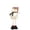 A003- Style C, variant on Vintage Snowman Figurine with Knit Hat and Plaid Scarf, Rustic Farmhouse Christmas Decor for Home Table Shelf, Holiday Party Decorations,