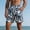 (New50)White, variant on Thousandth Men's Swim Trunks Casual Quick Dry Tropical Print Beach Board Shorts with Drawstring Elastic Waist Summer Pockets Shorts for Surfing Swimming