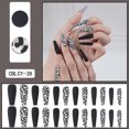 thumbnail image 3 of Parche de uñas desmontable, parche de ballet, parche de uñas portátil, parche de uñas postizas (24 piezas), 3 of 5