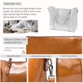 thumbnail image 6 of ZINTVVD Fashion Handbag PU Leather Shoulder Bag Crossbody Bag Travel Shopping Tote Purse Large With Zipper for Women Girls Lady 12.6 x 4.7 x 11.4 inches, 6 of 6