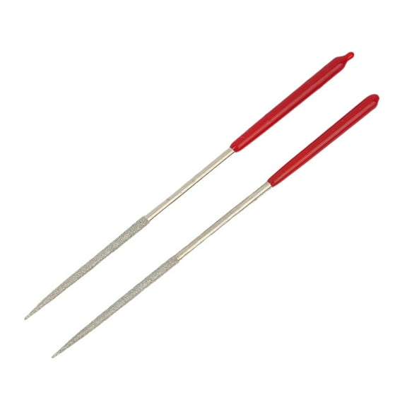 2Pc Round Diamond Needle Files For Jewelry, Metal, Wood, Ceramic, Glass, Stone Craft, Sharping, Working Hand Carving Tool, Diamond Needle Files, Jewelry Sharpening Tools