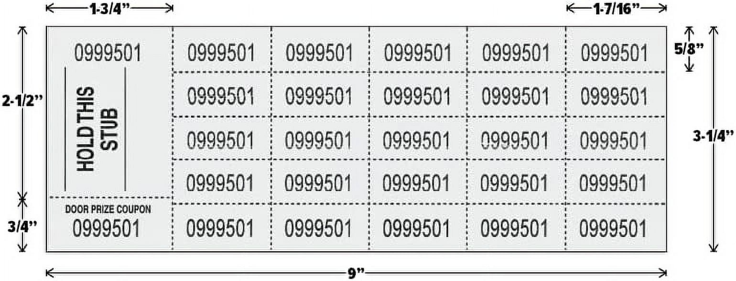 Auction Tickets - 500 Sheets (Blue)