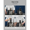thumbnail image 2 of Qcen Juicer Machine, 500W Centrifugal Juicer Extractor with Wide Mouth 3&rdquo; Feed Chute for Fruit Vegetable, Easy to Clean, Stainless Steel, BPA-f, 2 of 7