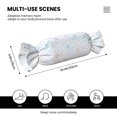 thumbnail image 2 of Candy Pillow With Pillow Core 24.6×9.8in Durable Cord Opening And Closing Design Waterproof And Easy To Install Watercolor Thin Rainbow Ribbon Bow Pattern, 2 of 8