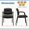 thumbnail image 2 of Costway Waiting Room Chair No Wheels Set of 10 with Integrated Armrests  for Reception, 2 of 7