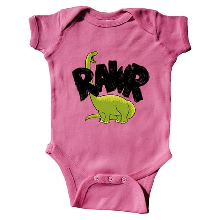

Inktastic Lil Green Bronto Rawr!! Gift Baby Boy or Baby Girl Bodysuit