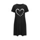 thumbnail image 4 of Camisón corto de mujer, vestido de largo medio con estampado de moda, camisón corto extragrande de mujer, camisón de manga corta con estampado de pecho a la moda, camisón de mujer, 4 of 6