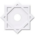 thumbnail image 4 of 18"OD x 6"ID x 10"C x 1"P Axel Architectural Grade PVC Contemporary Ceiling Medallion, 4 of 7