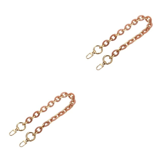 kurtrusly Easy To Install Convenient Bag Chain Straps For Quick Attachment Not Easy To Fade Purse Chain Straps L204-FS 2Set