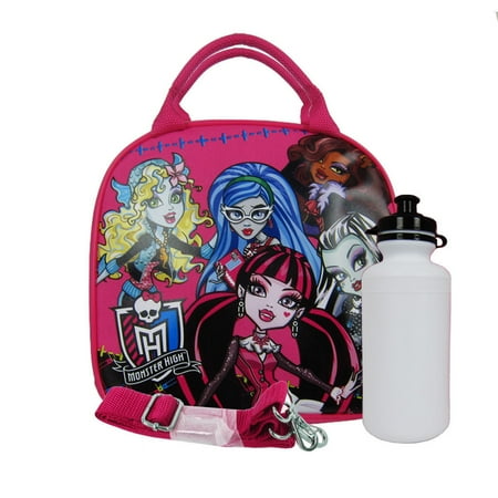 High School Musical Lunch Box - New Monster High Fashion Doll Black School Lunch Box Bag & Water Bottle