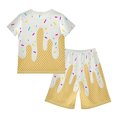 thumbnail image 3 of MKLEKYY Conjunto De Camiseta Y Pantalones Cortos De Verano Para Niñas, Informal, De Manga Corta, Ropa De Juego Cómoda Para Niños Pequeños De 2 A 12 Años, 3 of 3