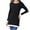 Black, variant on Diufon Women's Maternity Knitted Tops Cotton Soft Long Sleeve Nursing Shirts Casual Breastfeeding Blouse