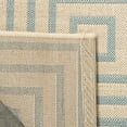 thumbnail image 4 of Safavieh Linden Amelia Geometric Indoor/Outdoor Runner Rug, Cream/Aqua, 2'2" x 8', 4 of 8
