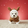 thumbnail image 7 of Shadoumai Reindeer Dog â Soft Plush Christmas Outfit for Small Dogs, Warm Winter Pet Clothes with Antlers & Hood â Holiday Puppy for Photos, Parties & Gifts, 7 of 7