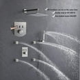 3 Way Shower Mixer Valve Kit, Modern PushButton Thermostatic Shower