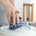thumbnail image 2 of Mini Oven Gloves Cotton Heats Resistant Home Bar Hotel Cafe Dining Table Pot Pan Baking Insulation Mitts Kitchenware Dark Blue, 2 of 9