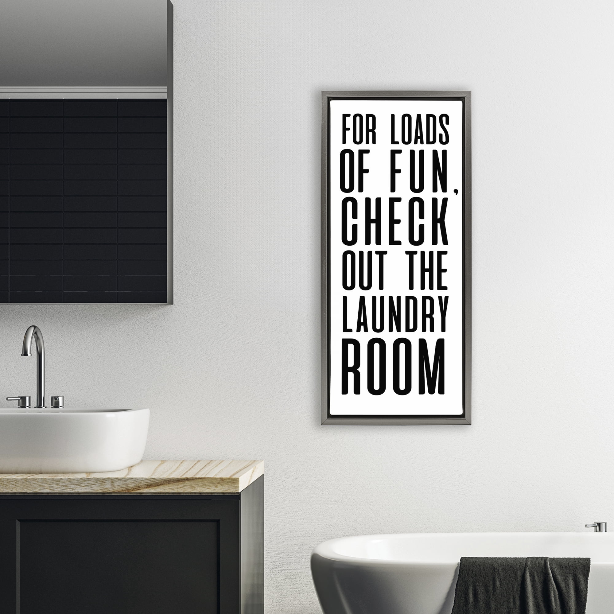 Stupell Industries For Loads Of Fun Gray Framed Floater Canvas Wall Art, design by SD Graphics Studio