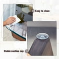 thumbnail image 6 of NYEESS 33.4" inch Round Glass Coffee Table, Walnut MDF Base, Farmhouse Style for Living Room, 6 of 11