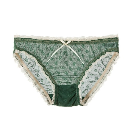 

CYMMPU Low Waist Lace Hipster Ladies Underwear Comfort Sexy Lingerie Strechy Briefs for Women Soft Hollow Out Panties
