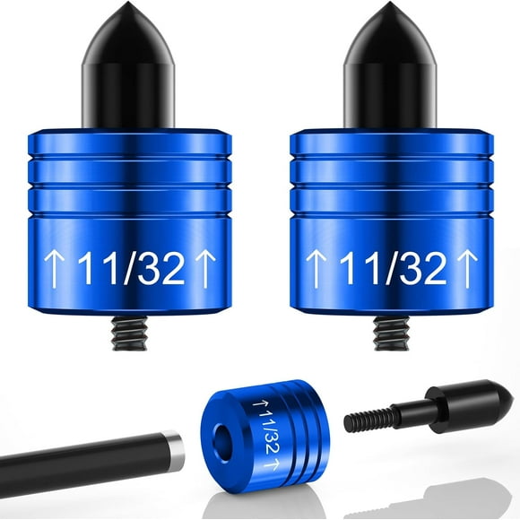 Lot de 2 Têtes de Décocking pour Arbalète – Pointes de Flèche à Libération Sécuritaire pour Prévenir les Flammes Sèches, Ajustement Universel pour la Chasse Boulons d'Arbalète, Bleu