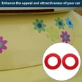 thumbnail image 3 of Unique Bargains Reflective Bumper Decal Fluorescent Red Rectangle angel's eyes Pattern Reflective Car Sticker Personalized Decoration, 3 of 7