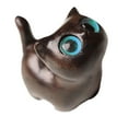 thumbnail image 4 of deevoka Cat Statue Wood Figurine Mini Artwork Gift Collection Kitty Sculpture Tabletop Ornament for Hallway Housewarming Desk Bedroom C, 4 of 9