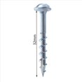 thumbnail image 4 of 200 Piezas para CarpinteríA 32 mm Tornillos de Agujero de Bolsillo PH2 Tornillo Autorroscante de Cabeza de Destornillador Cruzado para Plantilla de Agujero de Bolsillo, 4 of 5
