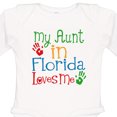 thumbnail image 4 of Inktastic My Aunt in Florida Loves Me Boys or Girls Long Sleeve Baby Bodysuit, 4 of 5