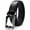 Black, variant on YOETEY Mens Belt Ratchet Leather Belt - Dress Belt with Sliding Buckle Comfort Click 1 3/8"(35mm)